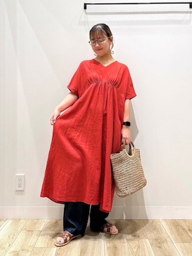 「30代前半」｜ながせさん（レディース・156cm）の夏コーディネート
