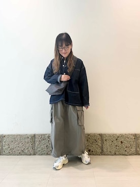 「YAKPAK（ヤックパック）のアイテム」を使った、ながせさん（レディース・156cm）の冬コーディネート