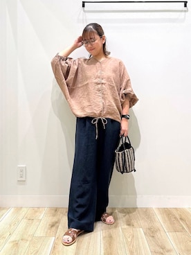 「オフィス」｜ながせさん（レディース・156cm）の夏コーディネート