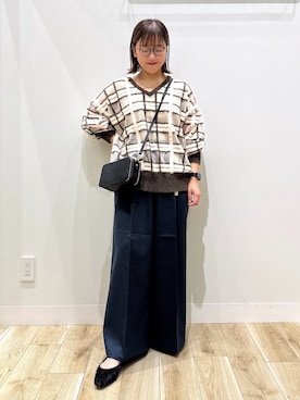 「アイテム（アクセサリー）」を使った、ながせさん（レディース・156cm・30代）の秋コーディネート