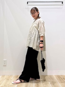 「オフィス」｜ながせさん（レディース・156cm）の夏コーディネート