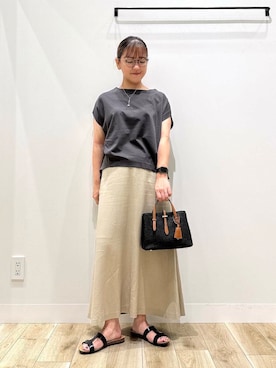 「オフィス」｜ながせさん（レディース・156cm）の夏コーディネート