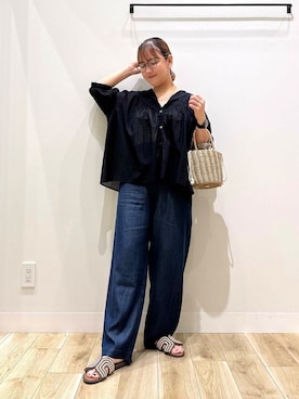 「オフィス」｜ながせさん（レディース・156cm）の夏コーディネート