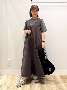「アイテム（バックパック/リュック）」を使った、ながせさん（レディース・156cm）の夏コーディネート