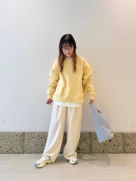 「URBAN RESEARCH DOORS（アーバンリサーチドアーズ）のクッショントート（トートバッグ）」を使った、ながせさん（レディース・156cm）の冬コーディネート