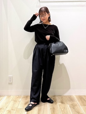 「アイテム（ネックレス）」を使った、ながせさん（レディース・156cm・30代）の秋コーディネート