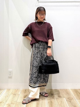 「骨格ナチュラル」｜ながせさん（レディース・156cm）の夏コーディネート