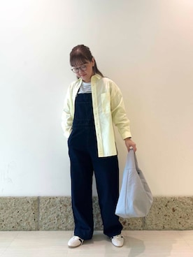 「URBAN RESEARCH DOORS（アーバンリサーチドアーズ）のクッショントート（トートバッグ）」を使った、ながせさん（レディース・156cm）の冬コーディネート