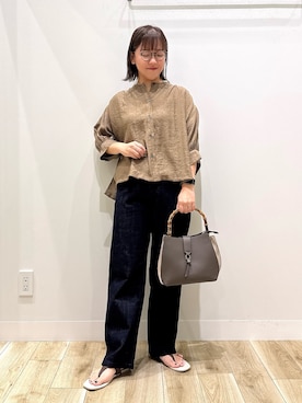 「アイテム（ハンドバッグ）」を使った、ながせさん（レディース・156cm・30代）の夏コーディネート