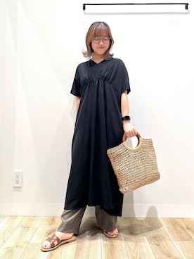 「オフィス」｜ながせさん（レディース・156cm）の夏コーディネート