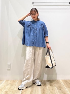 「オフィス」｜ながせさん（レディース・156cm）の夏コーディネート