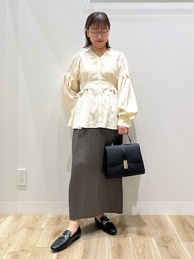 「アイテム（パンプス）」を使った、ながせさん（レディース・156cm）の秋コーディネート