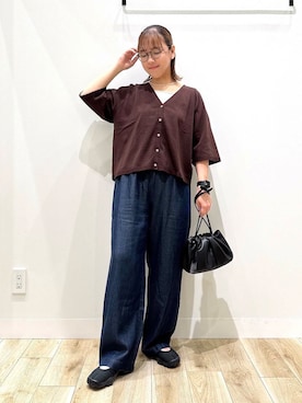 「アイテム（その他シューズ）」を使った、ながせさん（レディース・156cm）の夏コーディネート