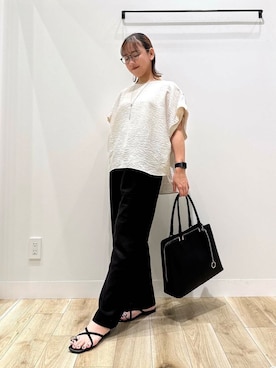 「オフィス」｜ながせさん（レディース・156cm）の夏コーディネート