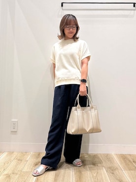 「オフィス」｜ながせさん（レディース・156cm）の夏コーディネート