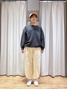 「サマンサ モスモス(Samansa Mos2)」｜「アイテム（スウェット）」を使った、ァ ォ ィ🪿さん（レディース・160cm）の冬コーディネート