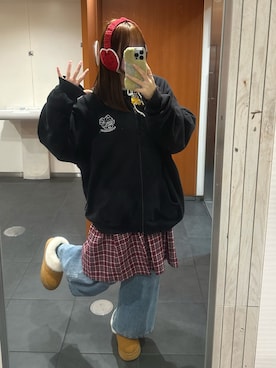 「イヤーマフ」｜瑞穂さん（レディース・162cm）の春コーディネート