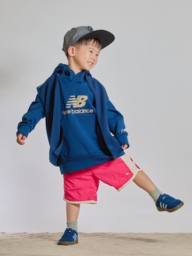「アイテム（スウェット）」を使った、STKくんさん（キッズ・100cm）の秋コーディネート
