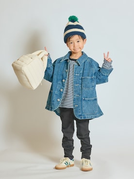 「BOBO CHOSES（ボボショーズ）のアイテム」を使った、STKくんさん（キッズ・110cm）の秋コーディネート