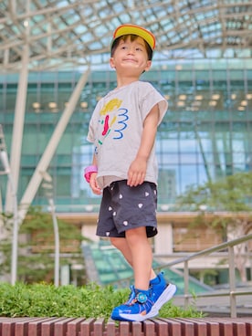 「BOBO CHOSES（ボボショーズ）のアイテム」を使った、STKくんさん（キッズ・110cm）の夏コーディネート
