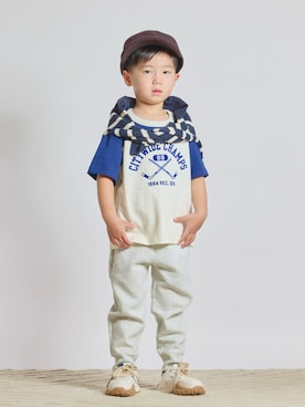 「アイテム（パンツ）」を使った、STKくんさん（キッズ・100cm）の秋コーディネート