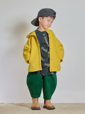 「アイテム（帽子）」を使った、STKくんさん（キッズ・100cm）の秋コーディネート