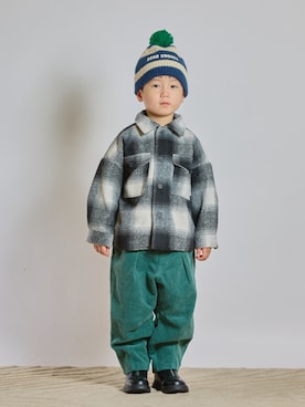 「アイテム（ブーツ）」を使った、STKくんさん（キッズ・100cm）の秋コーディネート