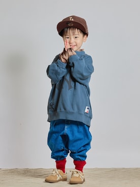 「アイテム（シャツ/ブラウス）」を使った、STKくんさん（キッズ・100cm）の秋コーディネート