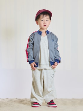 「アイテム（スウェット）」を使った、STKくんさん（キッズ・100cm）の秋コーディネート