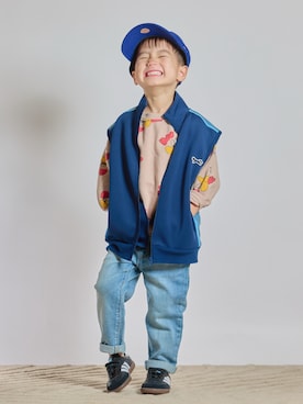 「アイテム（シューズ）」を使った、STKくんさん（キッズ・100cm）の秋コーディネート