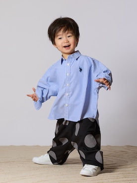 「antiquatoy」｜STKくんさん（キッズ・90cm）の春コーディネート