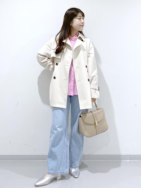 「ROPE' PICNIC（ロペピクニック）のアイテム」を使った、Sayuさん（レディース・155cm）の春コーディネート