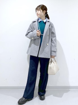 「アイテム（アクセサリー）」を使った、Sayuさん（レディース・155cm）の秋コーディネート