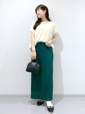 「アイテム（ベスト）」を使った、Sayuさん（レディース・155cm・30代）の秋コーディネート