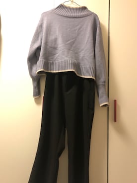 「AS as know as（エーエス アズノウアズ）のアイテム（トップス）」を使った、fuu0314さん（レディース・163cm）の冬コーディネート