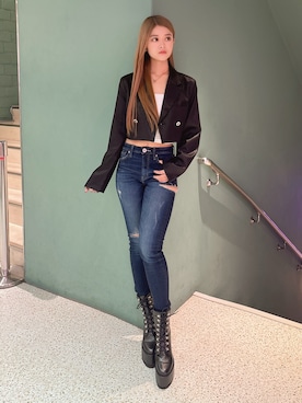 Hitomiさん（レディース・150cm）の春コーディネート