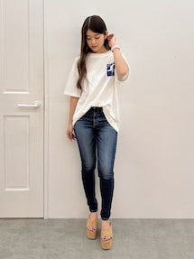 ミドルウエストSHAPELYスキニーデニムパンツ｜ジェイダ（GYDA