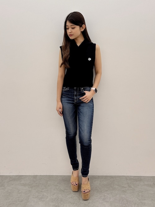 【本日限定価格】ミドルウエストSHAPELYスキニーデニムパンツ セール】ミドルウエストSHAPELYスキニーデニムパンツ（デニム