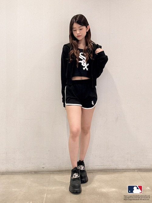 GYDA ダークグレー ショートパンツ GYDA［MLB］BACK LOGOスウェットショートパンツ（その他パンツ
