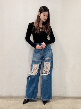 「GYDA（ジェイダ）のアイテム」を使った、Hitomiさん（骨格ウェーブ・レディース・150cm）の春コーディネート