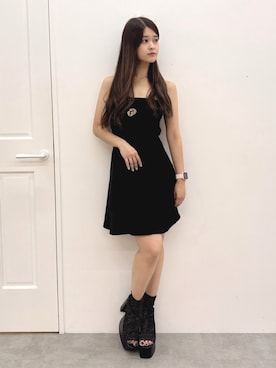 「GYDA（ジェイダ）のアイテム（ワンピース/ドレス）」を使った、Hitomiさん（レディース・150cm）の夏コーディネート
