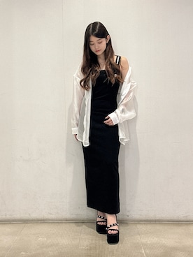 「GYDA（ジェイダ）のアイテム（ワンピース/ドレス）」を使った、Hitomiさん（レディース・150cm）の夏コーディネート