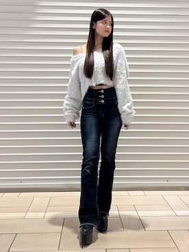 「アイテム（キャミソール）」を使った、Hitomiさん（レディース・150cm）の秋コーディネート