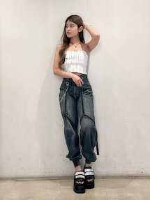 Thick sole bijouストラップサンダル｜ジェイダ（GYDA）公式通販
