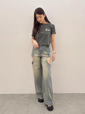 「GYDA（ジェイダ）のアイテム」を使った、Hitomiさん（骨格ウェーブ・レディース・150cm）の春コーディネート