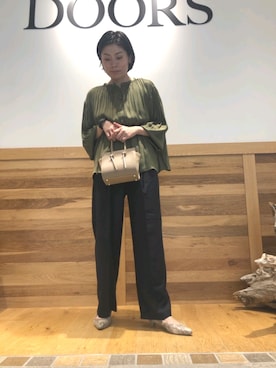 「MARCO BIANCHINI（マルコビアンチーニ）のアイテム」を使った、yukiさん（レディース・163cm）の秋コーディネート