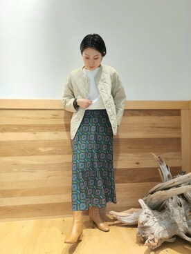 「RODE SKO」｜「アイテム（ダウンジャケット/コート）」を使った、yukiさん（レディース・163cm）の冬コーディネート