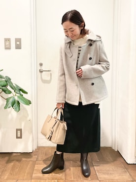 ちばななこさん（レディース・154cm）の冬コーディネート