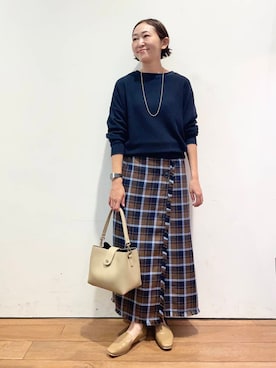 ちばななこさん（レディース・154cm）の秋コーディネート