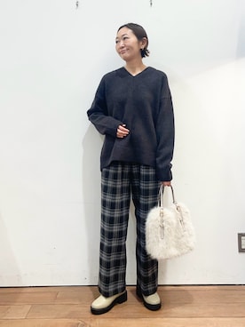 ちばななこさん（レディース・154cm）の冬コーディネート